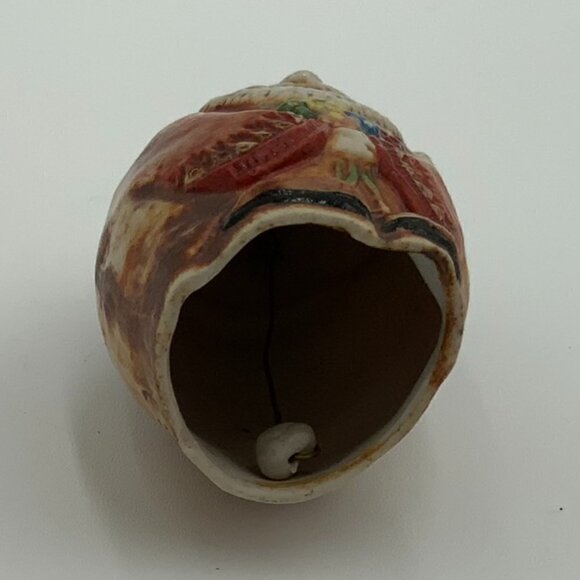 VTG Santa Wise Man Salamander Pottery Signed Ornament Bell 1982 - Picture 7 of 9